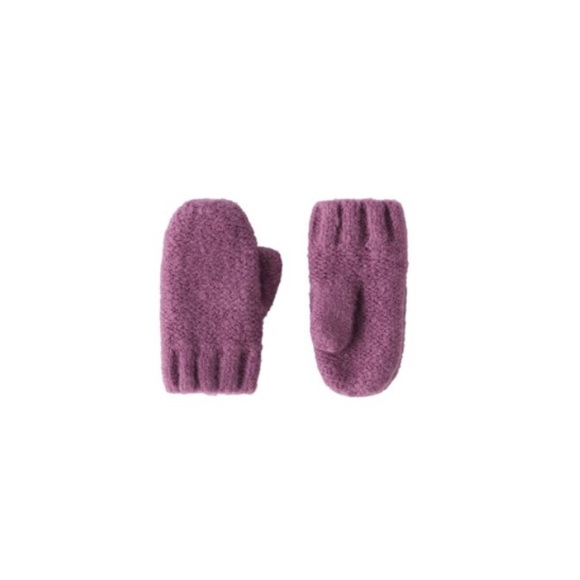 NWT Zara 3-5Y set knit mittens and scarf purple - Picture 2 of 3